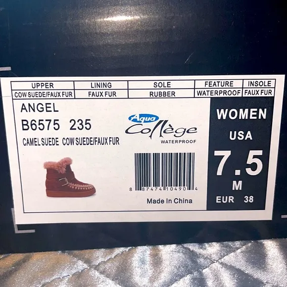 Aqua College Womens AngelLeather Winter &amp; Snow Boots