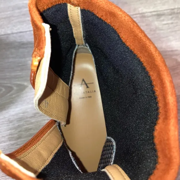 Aquatalia Laina Suede Leather Sneaker Boots Side Zip Size 6.5