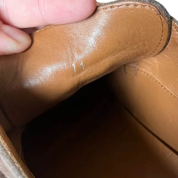 Aquatalia Men's Suede Leather Oxford Derby Taupe Brown Dress Shoes Size 11