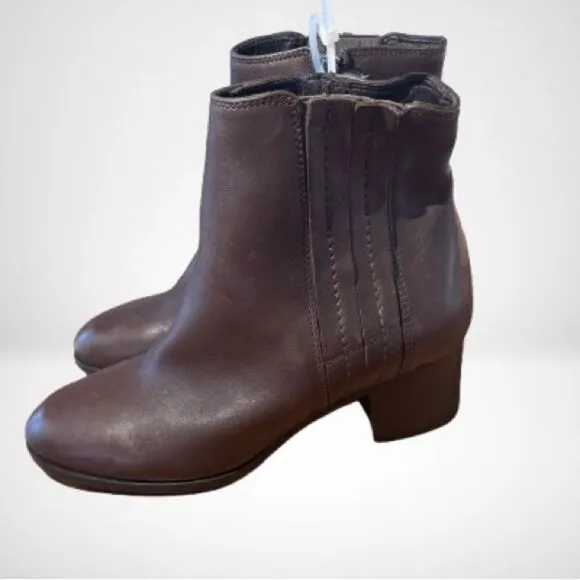 Aquatalia Naiya Ankle Bootie Boots  Sz 8.5 Brown  $495