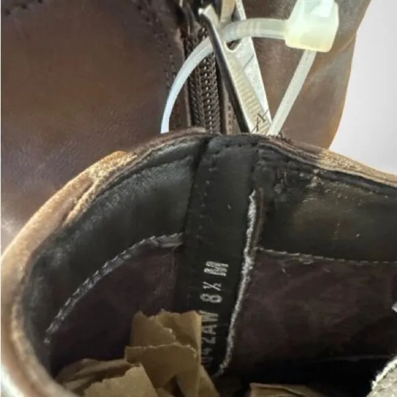 Aquatalia Naiya Ankle Bootie Boots  Sz 8.5 Brown  $495