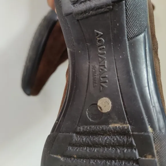 Aquatalia Suede Brown Ankle Boots