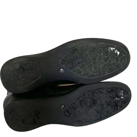 Aquatalia Weatherproof Ankle Boots In Black Leather Size 9