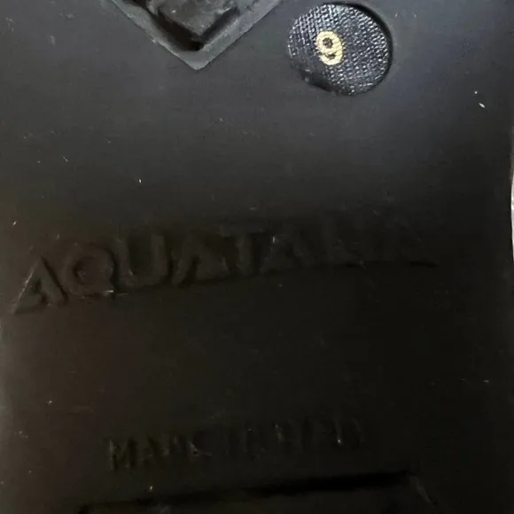 Aquatalia Weatherproof Ankle Boots In Black Leather Size 9