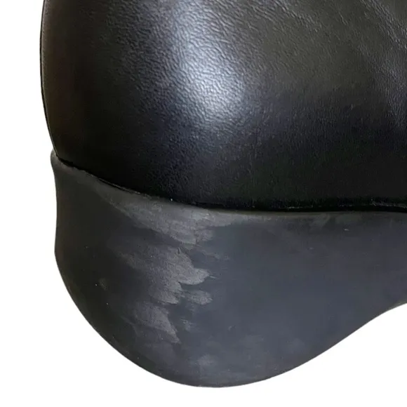 Aquatalia Weatherproof Ankle Boots In Black Leather Size 9