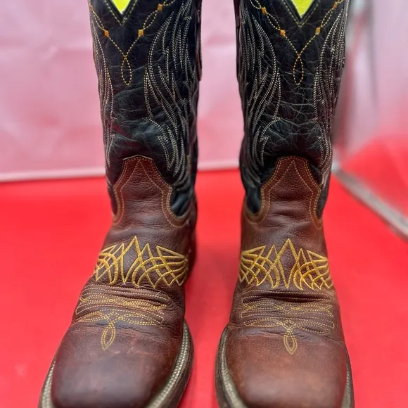 Arango Mexican leather men 9 cowboy boots