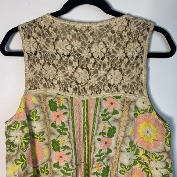 Aratta Embroidered Mini Sleeveless Shift Dress