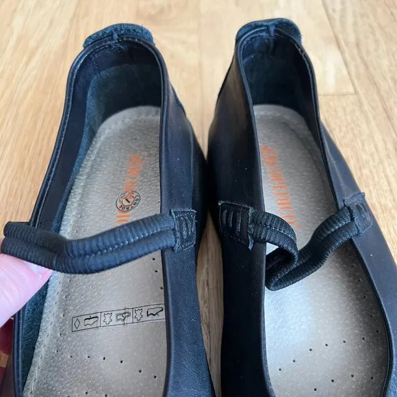 Arcopedico Black Leather Mary Jane Comfort Flats Women's Size 40
