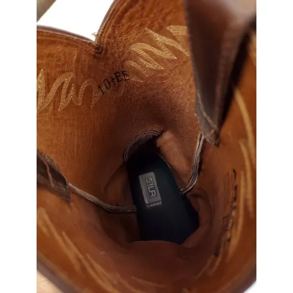 ARIAT 34625 Sedona 10.5 EE Brown Leather R toe Cowboy Western Boots
