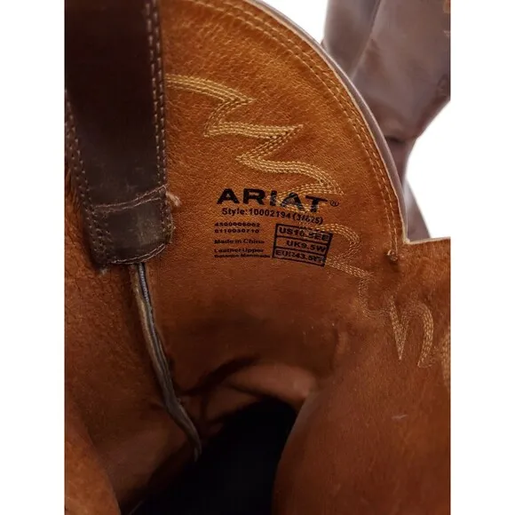 ARIAT 34625 Sedona 10.5 EE Brown Leather R toe Cowboy Western Boots