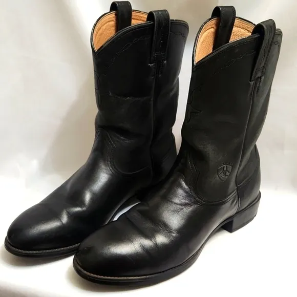 Ariat Heritage Roper Black Leather Western boots (m size 8D)