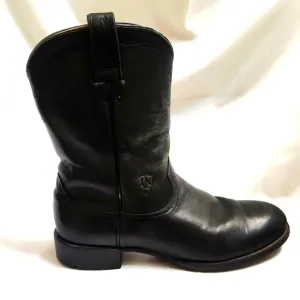 Ariat Heritage Roper Black Leather Western boots (m size 8D)