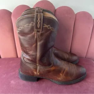 Ariat Men’s Brown Leather Western Boots size 12 D
