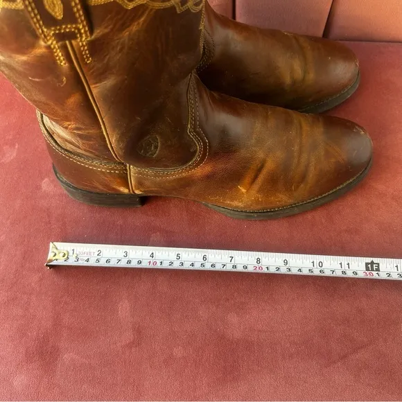 Ariat Men’s Brown Leather Western Boots size 12 D