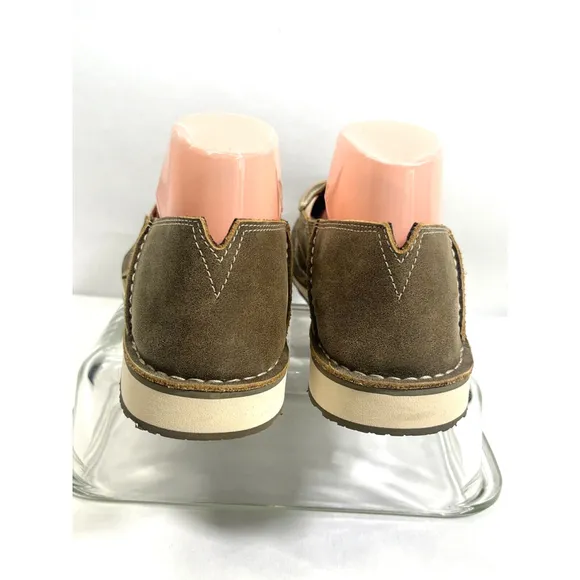 Ariat Women's Brown Bomber Cruiser Shoes Size 9.5 B US Slip-On Leather Boat