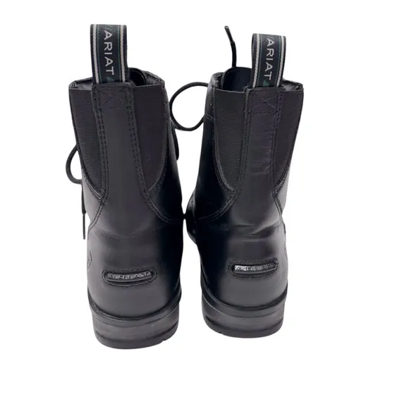 Ariat Women's Scout Lace Paddock Boots Black‎ Leather Size 7 B