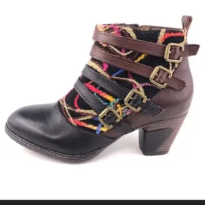 Artsy unique boots- L’Artiste by Spring Step multicolor booties 37