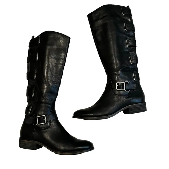 Arturo Chiang Elsie Leather Knee Boots, Sz 7.5