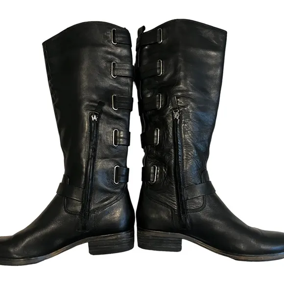 Arturo Chiang Elsie Leather Knee Boots, Sz 7.5