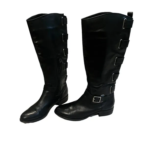 Arturo Chiang Elsie Leather Knee Boots, Sz 7.5