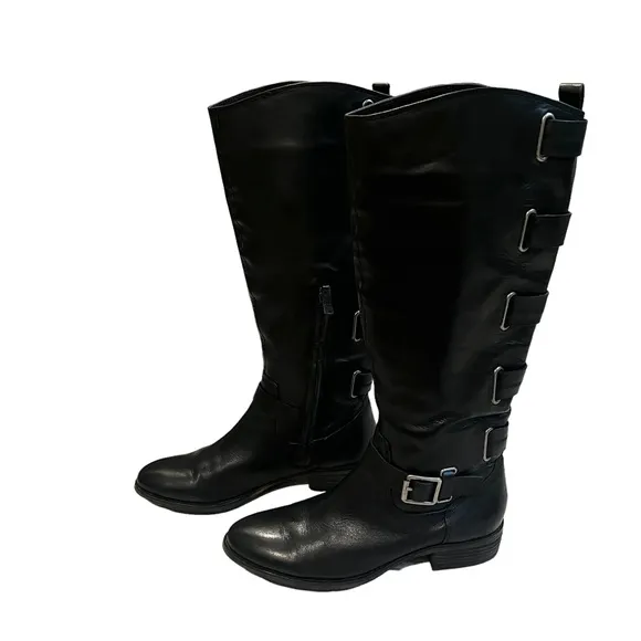 Arturo Chiang Elsie Leather Knee Boots, Sz 7.5
