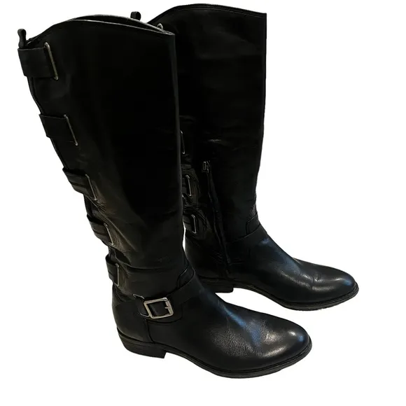 Arturo Chiang Elsie Leather Knee Boots, Sz 7.5