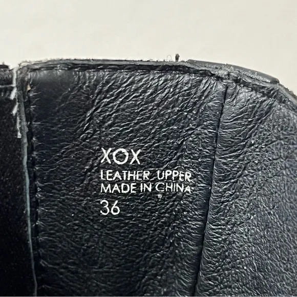 ASH Black Leather XOX Side Zip Boots