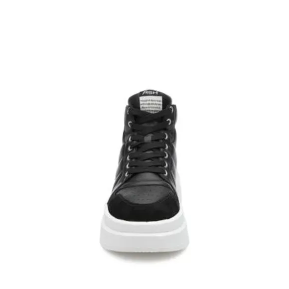 ASH Womens Black Perforated Padded Imagine Round Toe Platform Sneakers Shoes 40