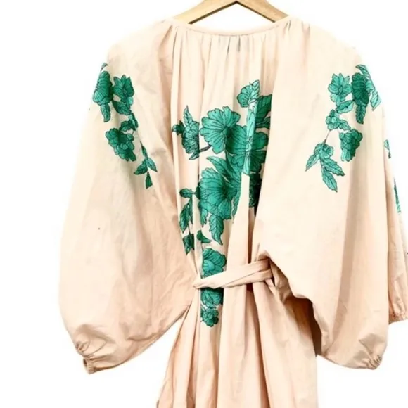 ASOS EDITION embroidered wrap mini dress. Size 6.