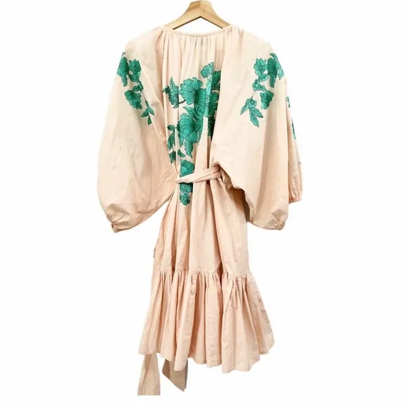 ASOS EDITION embroidered wrap mini dress. Size 6.