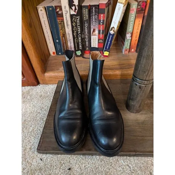 ATP Atelier Women’s 38 US 8 Chelsea Tan &amp; Black Booties Boots Leather
