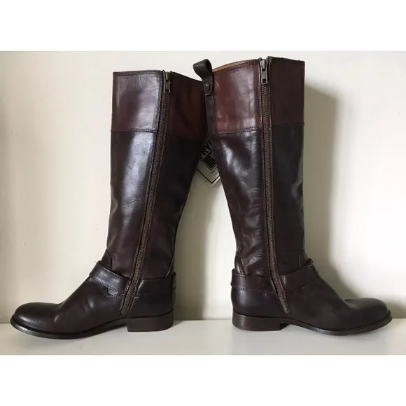 Authentic FRYE Melissa Harness Tall Knee High Leather Boots