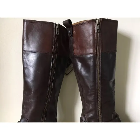 Authentic FRYE Melissa Harness Tall Knee High Leather Boots