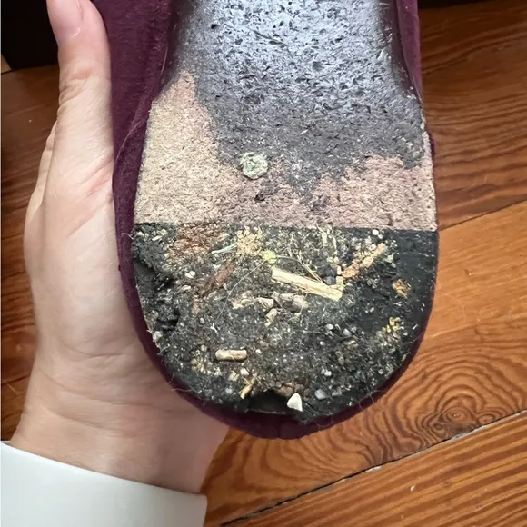Authentic Gucci Viola Purple Suede Flats with Black Velvet Bow Size 38
