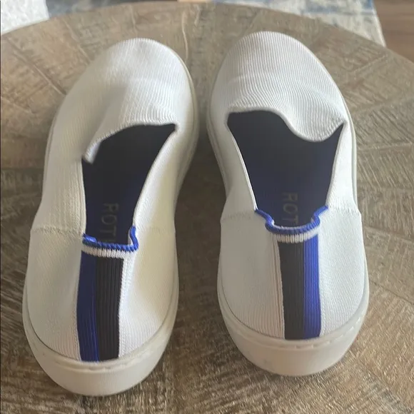 Authentic Rothy's White Slip-On Sneaker Flats