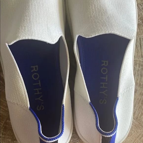 Authentic Rothy's White Slip-On Sneaker Flats