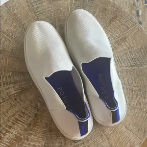 Authentic Rothy's White Slip-On Sneaker Flats