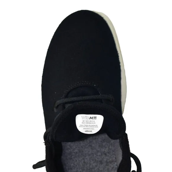 B5 NEW ALL BIRDS ZQ Black Superfine Merino Wool Everyday Sneaker Shoes Size 11M