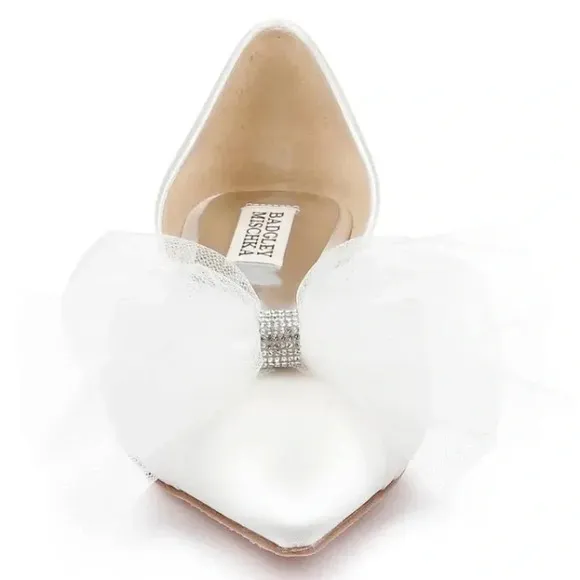 Badgley Mischka Fergie Tulle Pointed Toe Flats