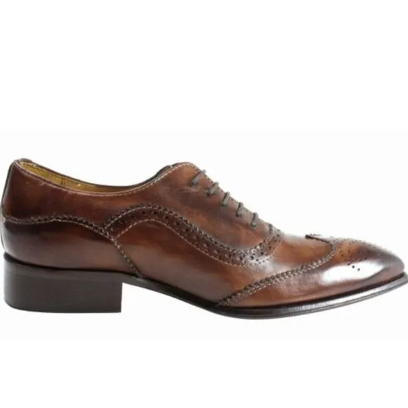 Baki Brown Oxford Mens Italian Leather Shoes