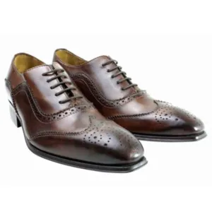 Baki Brown Oxford Mens Italian Leather Shoes