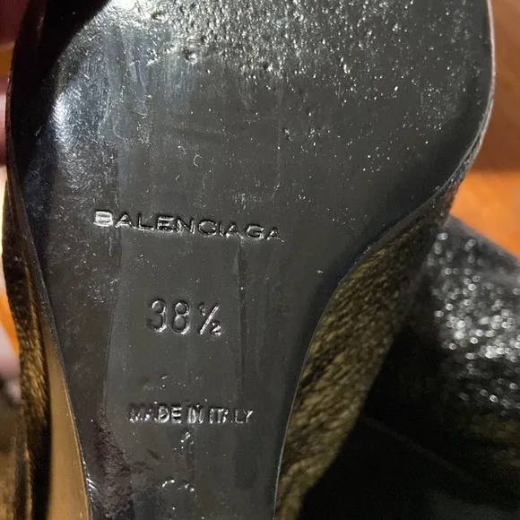 Balenciaga sparkling wedges size 7 US look new worn only a few times