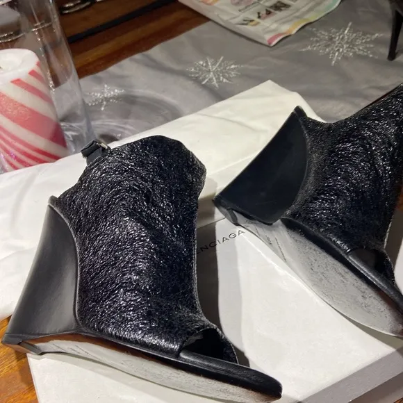 Balenciaga sparkling wedges size 7 US look new worn only a few times