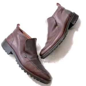 Bally Chocolate Brown Leather Ankle Boots