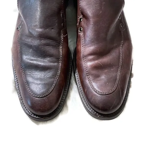 Bally Chocolate Brown Leather Ankle Boots