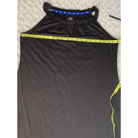 Banana Boat Sleeveless Shift Dress UPF 50  Size XXL Black BB226 Slip On