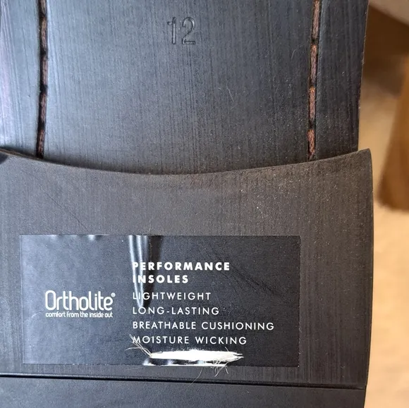 Banana Republic Men's Leather Dress Shoes Brown Ortholite Slip On Size 12 NEW