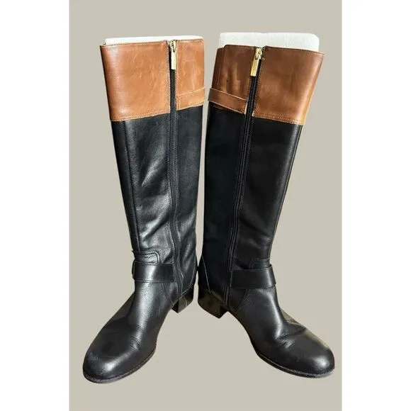 Bandolino Women’s Leather Hi Side-Zip Boots / SZ: 6.5