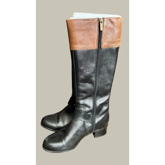 Bandolino Women’s Leather Hi Side-Zip Boots / SZ: 6.5