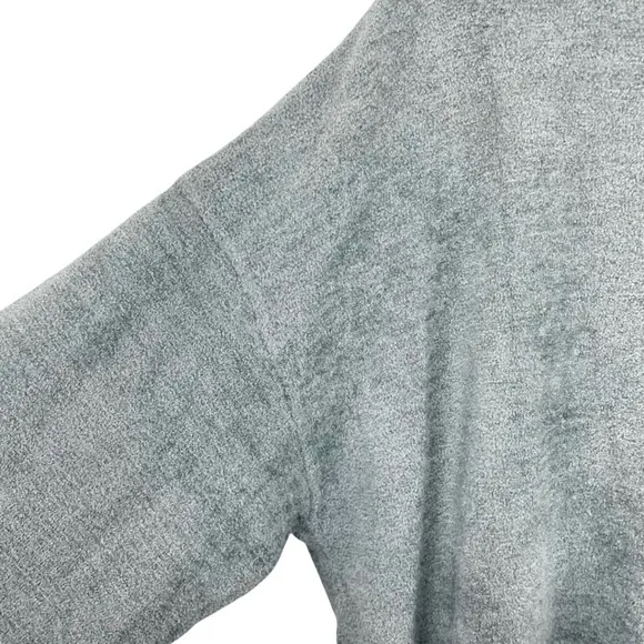 Barefoot Dreams CozyChic Ultra Lite Dockside Pullover Sweater Dolphin Blue Gray